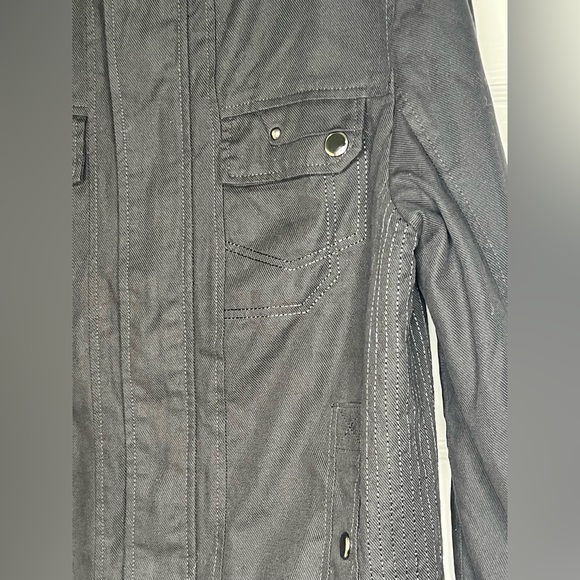 Wantdo Men's Black Cotton Lightweight Jacket Military Small Moto - Picture 4 of 9